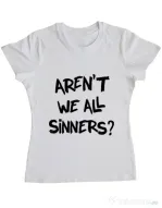 Tricou ADLER dama Sinners Alb