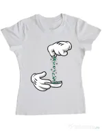 Tricou ADLER dama Magic sparkles Alb