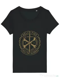 Tricou STANLEY STELLA dama Cross Bones Negru