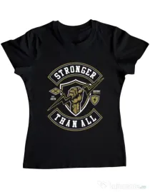 Tricou ADLER dama Stronger Than All Negru