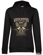 Hoodie dama cu gluga Woodchopper Negru