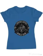 Tricou ADLER dama Sniper Squad Albastru azuriu