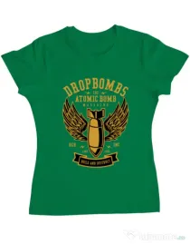 Tricou ADLER dama Dropbombs Verde mediu