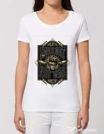 Tricou STANLEY STELLA dama Make Art Not War Alb