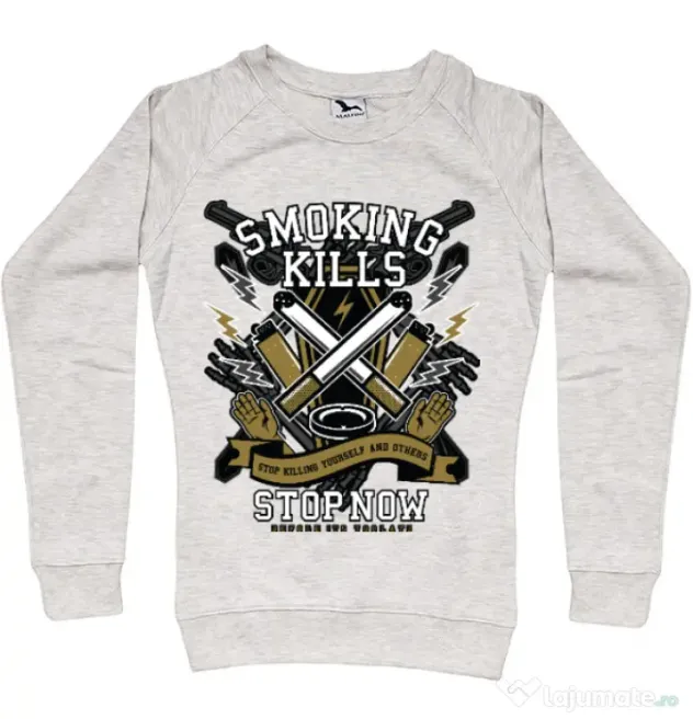 Bluza ADLER dama Smoking Kills Migdala melanj