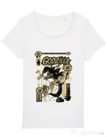 Tricou STANLEY STELLA dama Godzilla Alb