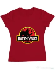 Tricou ADLER dama Darth Vader Rosu 