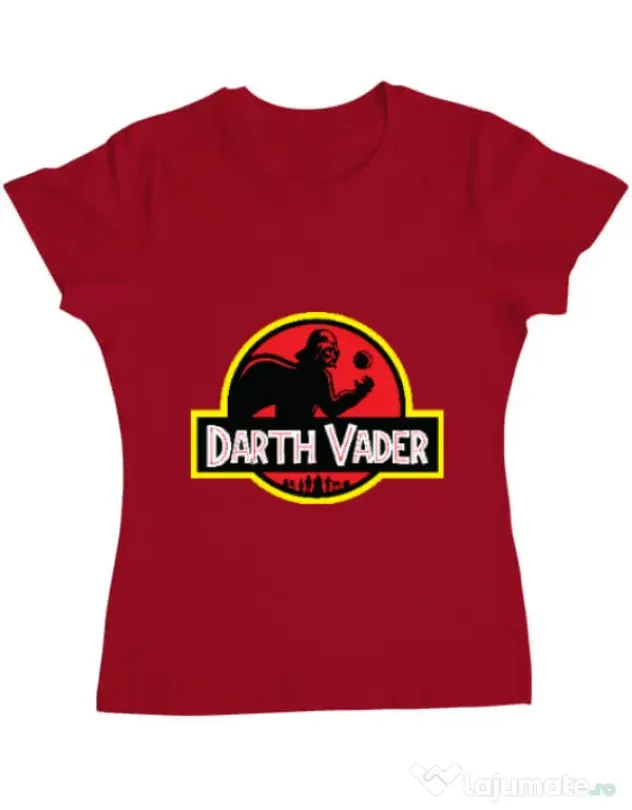 Tricou ADLER dama Darth Vader Rosu