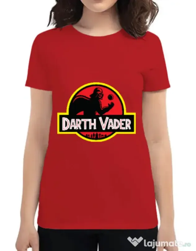 Tricou ADLER dama Darth Vader Rosu
