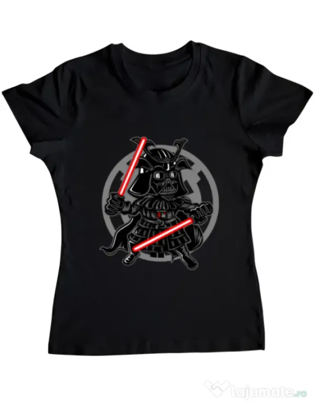 Tricou ADLER dama Darkside Samurai Negru