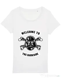Tricou STANLEY STELLA dama Welcome To The Darkside Alb