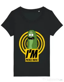 Tricou STANLEY STELLA dama I'm pickle Rick! Negru