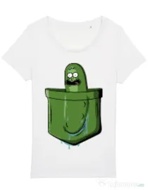 Tricou STANLEY STELLA dama Pocket Pickle Alb