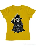 Tricou ADLER dama Vendetta Biker Galben