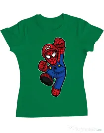 Tricou ADLER dama Spider Plumber Verde mediu