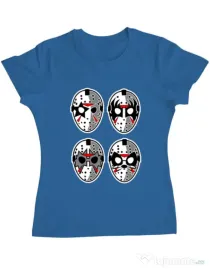 Tricou ADLER dama Jason Rock Faces Albastru azuriu
