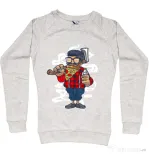 Bluza ADLER dama Pizza Beard Migdala melanj