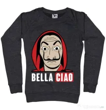 Bluza ADLER dama Bella ciao Negru melanj