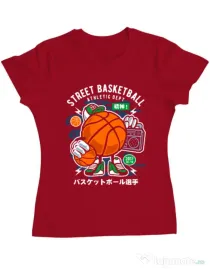 Tricou ADLER dama Street Basketball Rosu