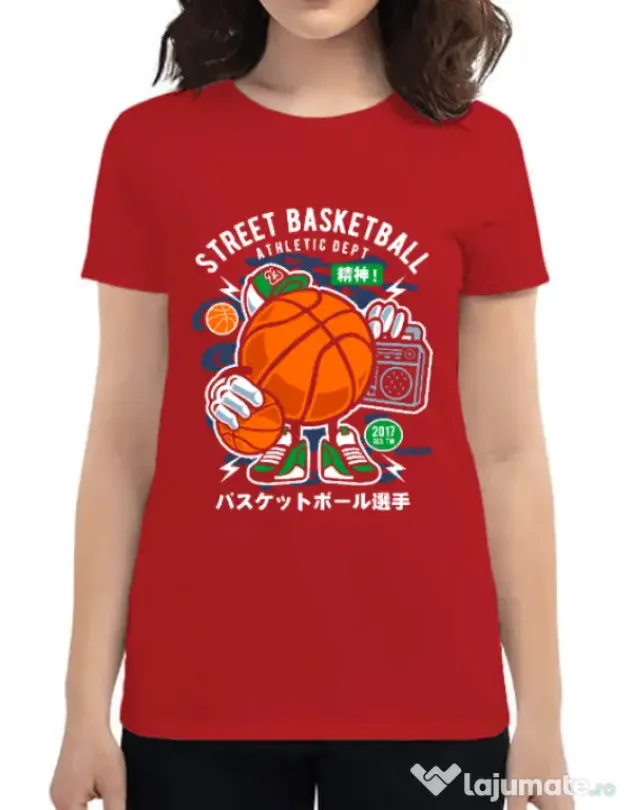 Tricou ADLER dama Street Basketball Rosu