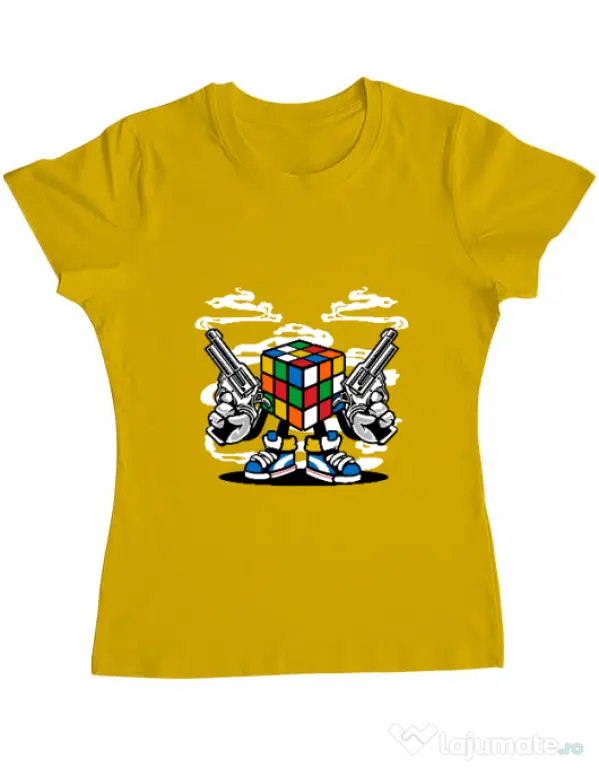 Tricou ADLER dama Rubix Killer Galben