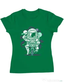 Tricou ADLER dama Space Bike Verde mediu