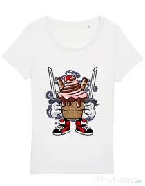 Tricou STANLEY STELLA dama Ice Cream Ninja Alb