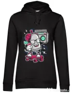 Hoodie dama cu gluga Street Bomber Negru