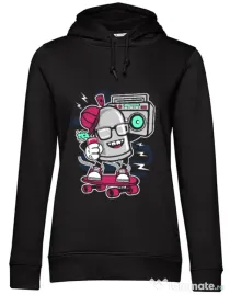 Hoodie dama cu gluga Street Bomber Negru