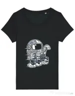 Tricou STANLEY STELLA dama Space Racer Negru