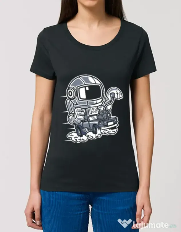 Tricou STANLEY STELLA dama Space Racer Negru