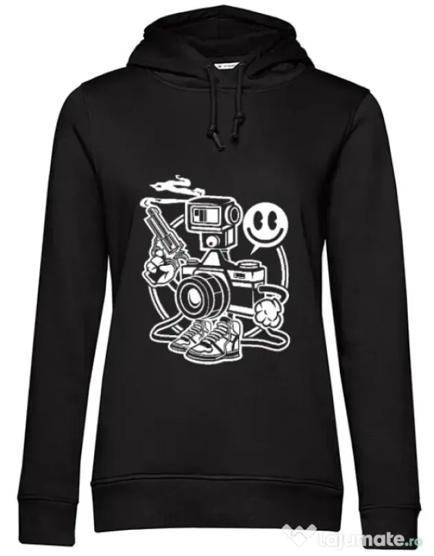 Hoodie dama cu gluga Shooter Negru