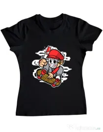 Tricou ADLER dama Killer Skater Negru