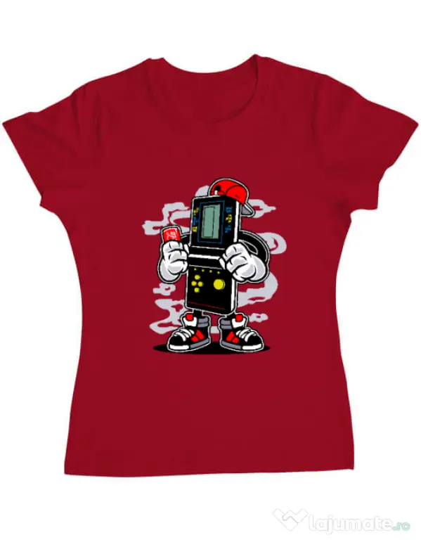 Tricou ADLER dama Brick Gamers Rosu
