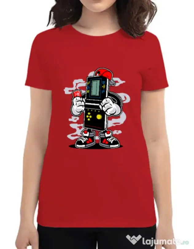 Tricou ADLER dama Brick Gamers Rosu