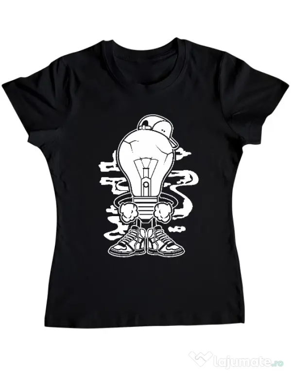 Tricou ADLER dama Light Boy Negru