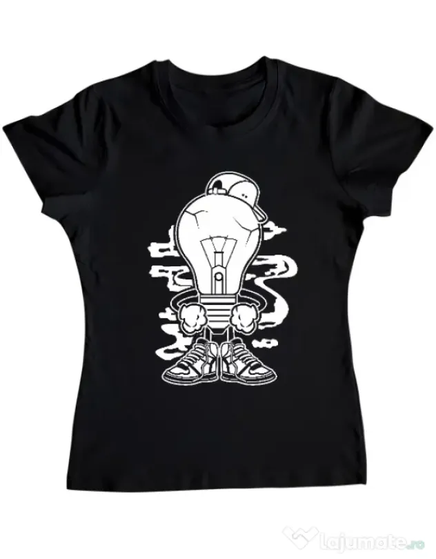 Tricou ADLER dama Light Boy Negru