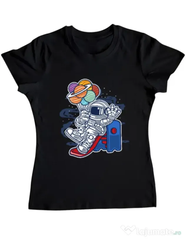 Tricou ADLER dama Space Slider Negru