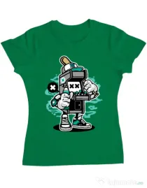 Tricou ADLER dama Game On 2 Verde mediu