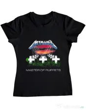 Tricou ADLER dama Master of puppets Negru 