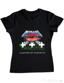 Tricou ADLER dama Master of puppets Negru