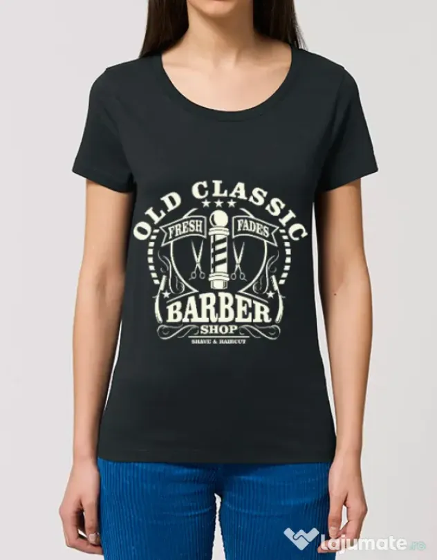 Tricou STANLEY STELLA dama Old Classic Barber Negru