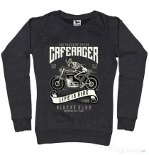 Bluza ADLER dama Speed of Caferacer Negru melanj