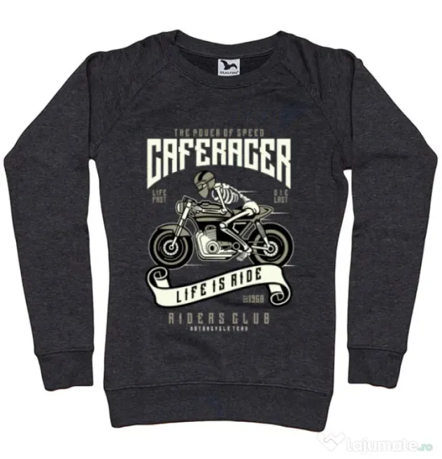 Bluza ADLER dama Speed of Caferacer Negru melanj