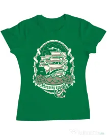 Tricou ADLER dama Ship Verde mediu