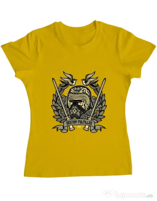 Tricou ADLER dama Destiny Fulfilled Galben