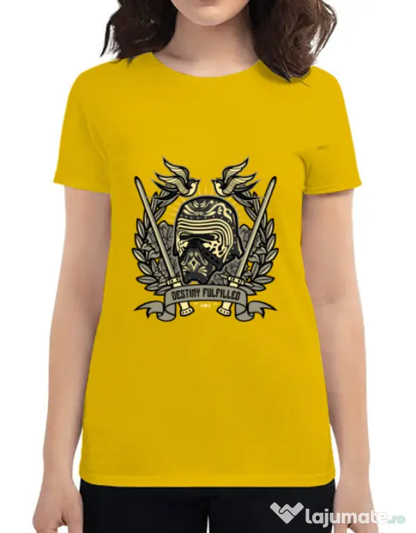 Tricou ADLER dama Destiny Fulfilled Galben