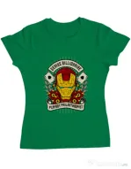 Tricou ADLER dama Genius Billionaire Verde mediu