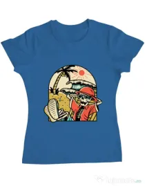 Tricou ADLER dama Have a Break Albastru azuriu