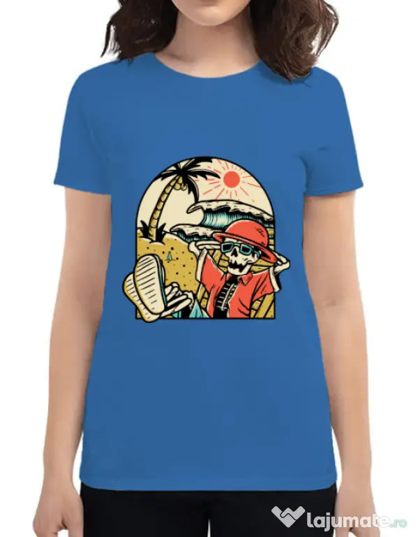 Tricou ADLER dama Have a Break Albastru azuriu